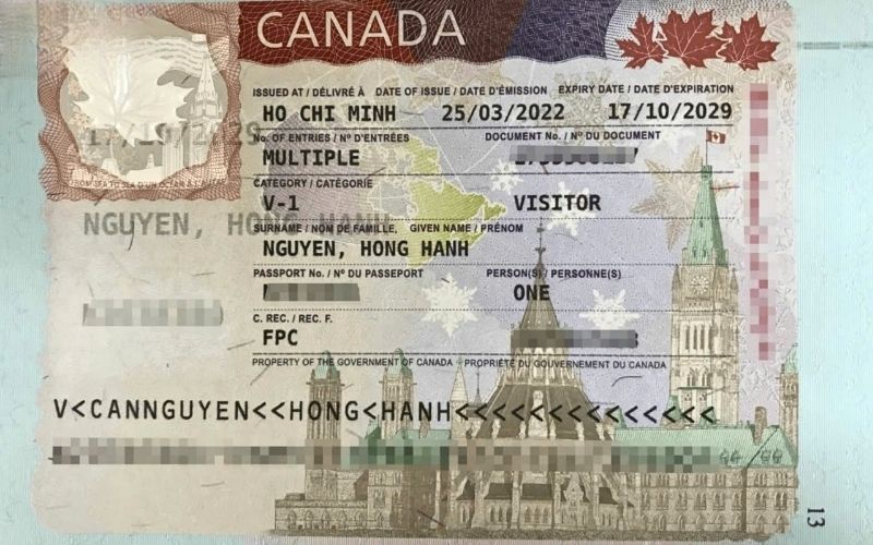 Visa du lịch Canada (Ảnh: Sưu tầm) 