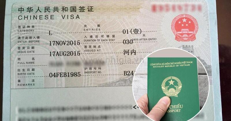 Visa Trung Quốc (Ảnh: sưu tầm)