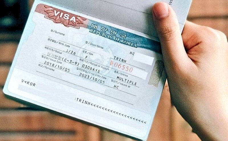 Loại visa Multi Hàn Quốc 5 năm (ảnh: sưu tầm)