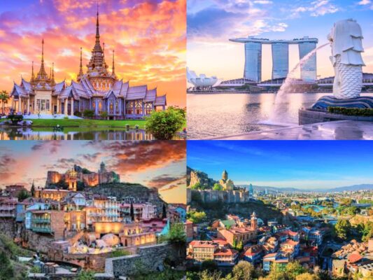 Các quốc gia được miễn visa với thời gian lưu trú tối đa 30 ngày (ảnh: sưu tầm)