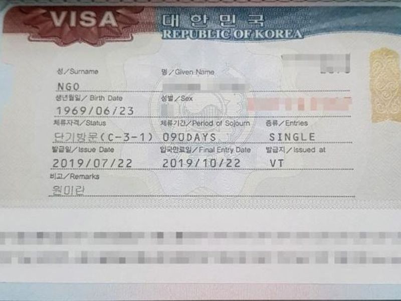 Xin visa thăm thân Hàn Quốc (C3-1) - Thị thực ngắn hạn (Ảnh: Sưu tầm)
