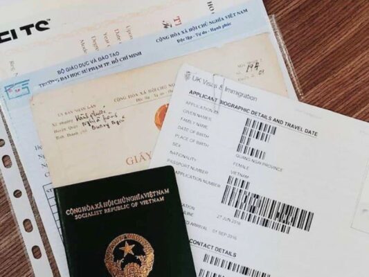 Hồ sơ xin visa Trung Quốc (ảnh: sưu tầm)