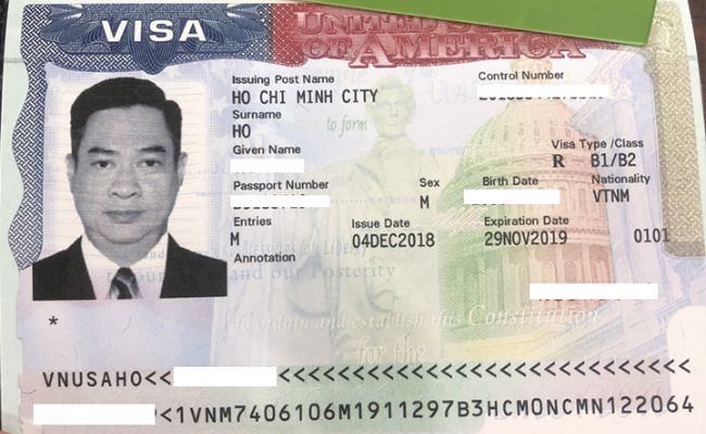 Hình ảnh visa đi Mỹ (ảnh: sưu tầm)