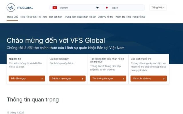 Có thể kiểm tra trạng thái hồ sơ visa trên trang web (Ảnh: Sưu tầm)