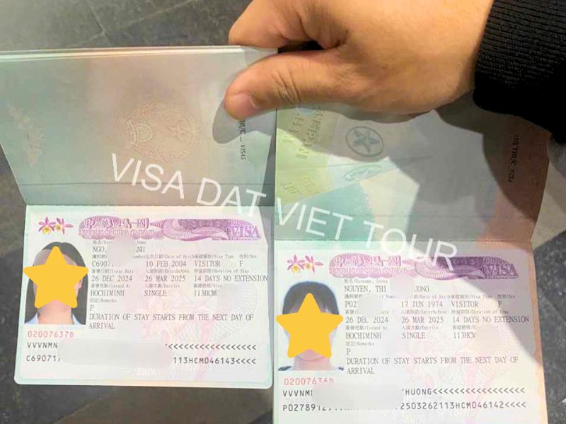 Visa công tác Đài Loan (Ảnh: Visa Đất Việt) 