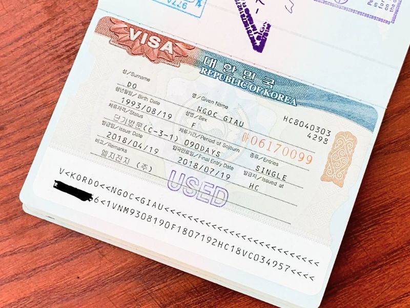Visa Hàn Quốc (ảnh: sưu tầm)