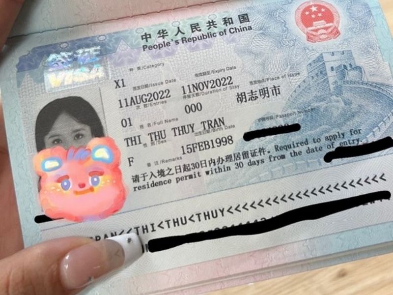 Visa du học Trung Quốc (Ảnh: Sưu tầm)