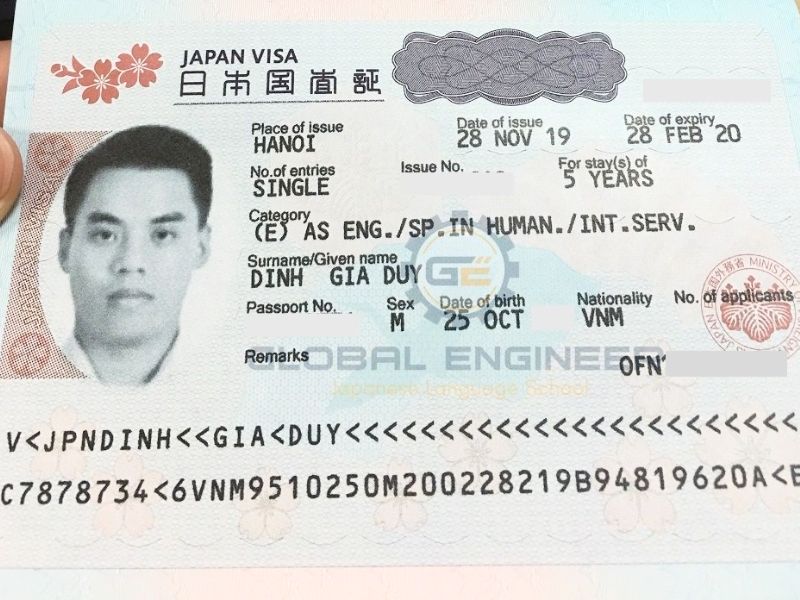 Hình ảnh visa kỹ sư Nhật Bản (ảnh: sưu tầm)
