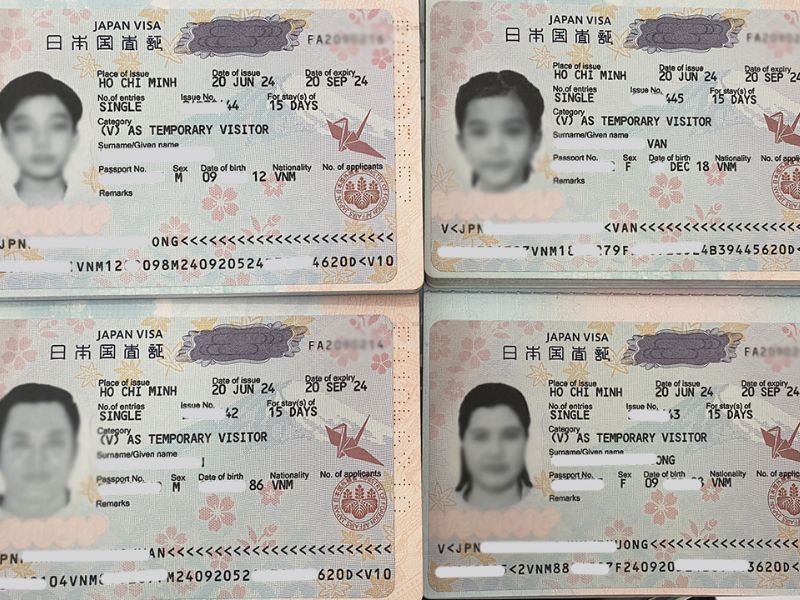 Hình ảnh visa Nhật Bản (ảnh: sưu tầm)