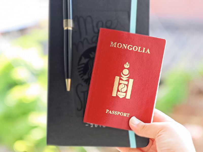 Hộ chiếu của Mông Cổ (ảnh: sưu tầm)