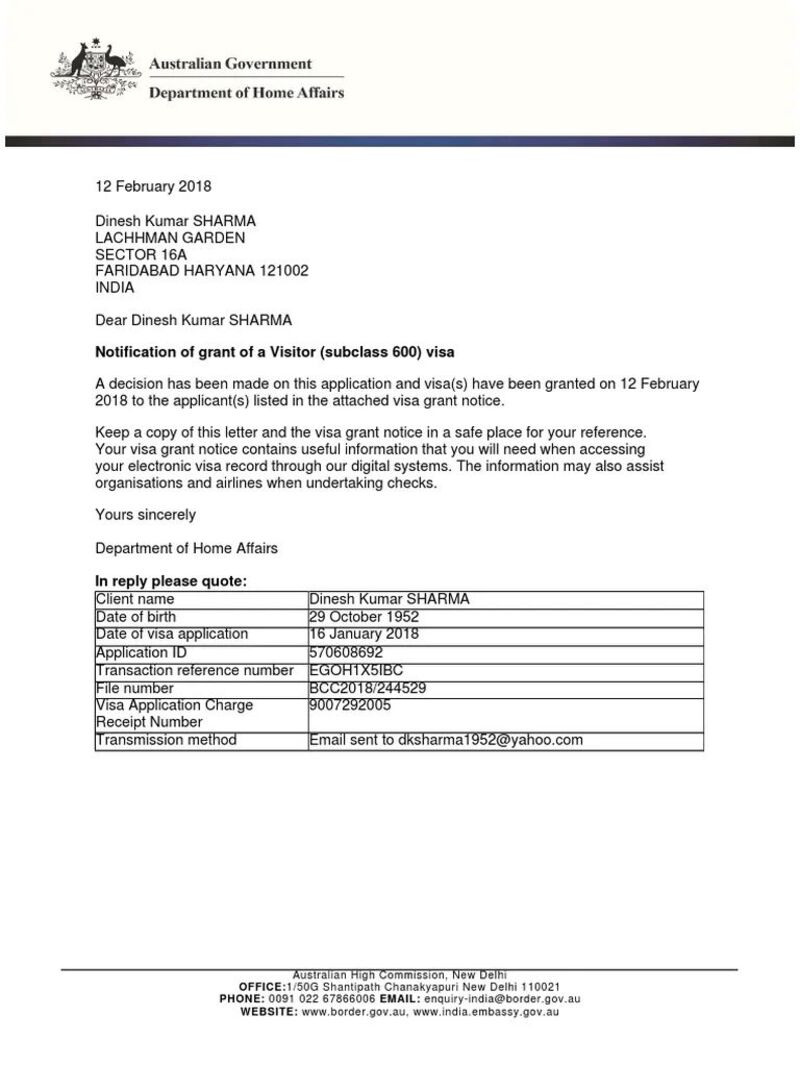 Visa Úc Subclass 600 (Ảnh: Sưu tầm)