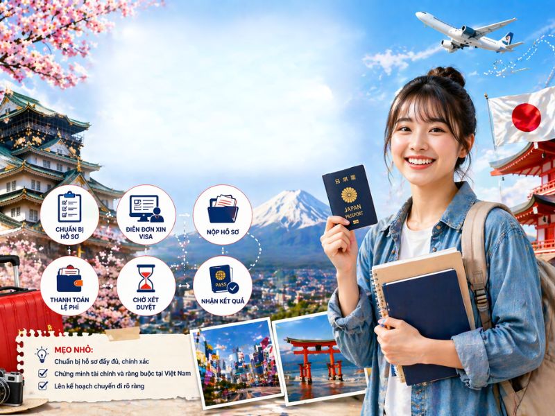 Sinh viên bắt buộc khi phải xin visa khi muốn du lịch Nhật Bản (Ảnh: Sưu tầm) 