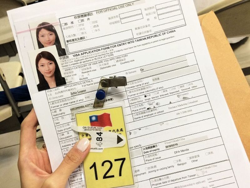 Hồ sơ xin visa Đài Loan (ảnh: sưu tầm)