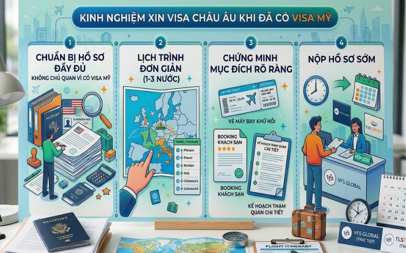 Kinh nghiệm xin visa Châu Âu khi đã có visa Mỹ (Ảnh sưu tầm)