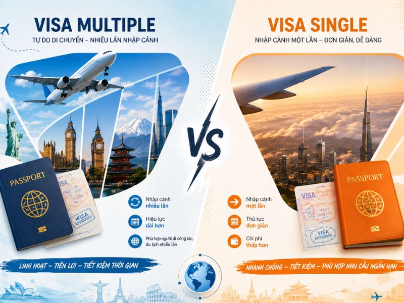 Tùy vào mục đích của chuyến đi mà chọn loại visa phù hợp (Ảnh: Sưu tầm)