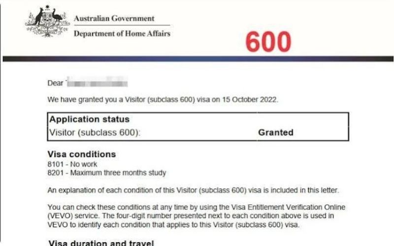 Tìm hiểu đặc điểm, thời hạn và quyền lợi của visa du lịch Úc 600