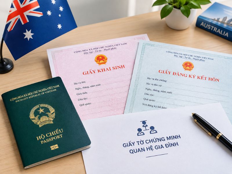 Giấy tờ chứng minh quan hệ thăm thân (Ảnh: Sưu tầm)